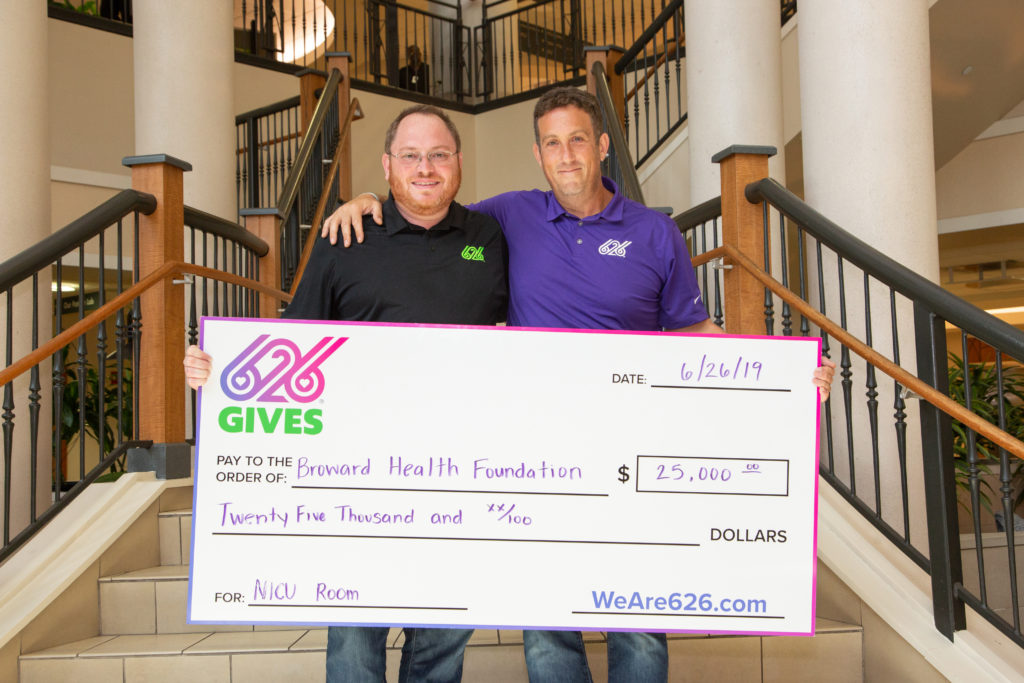 626 Holdings, Inc. Donates