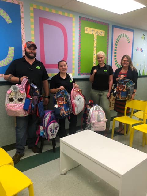 626 Gives Backpacks Donation